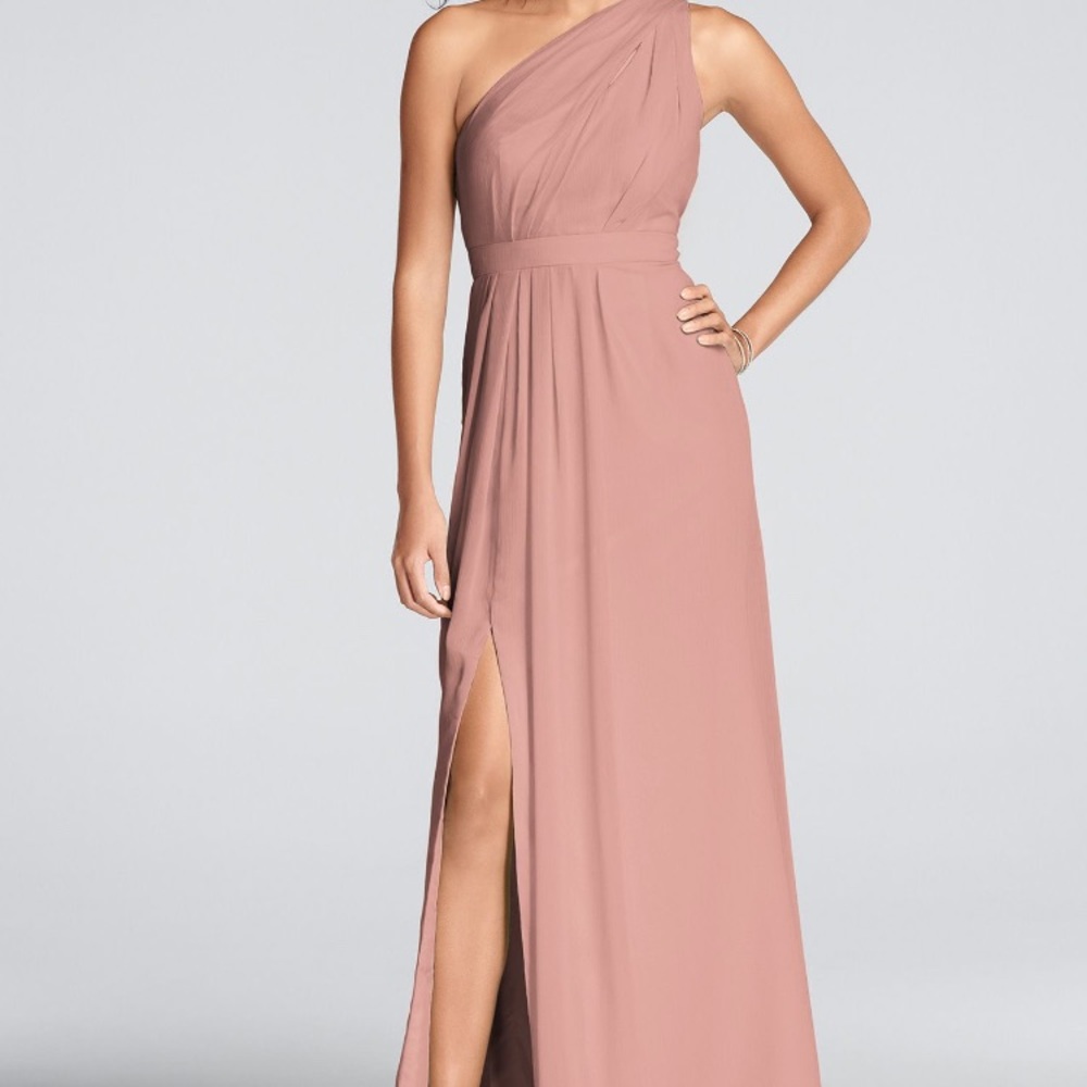 Brand new David’s Bridal, one shoulder dress